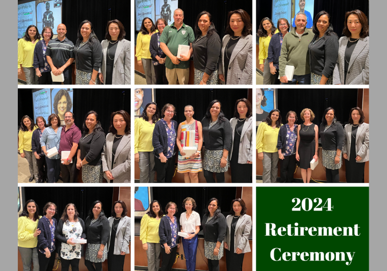retirees at ceremony
